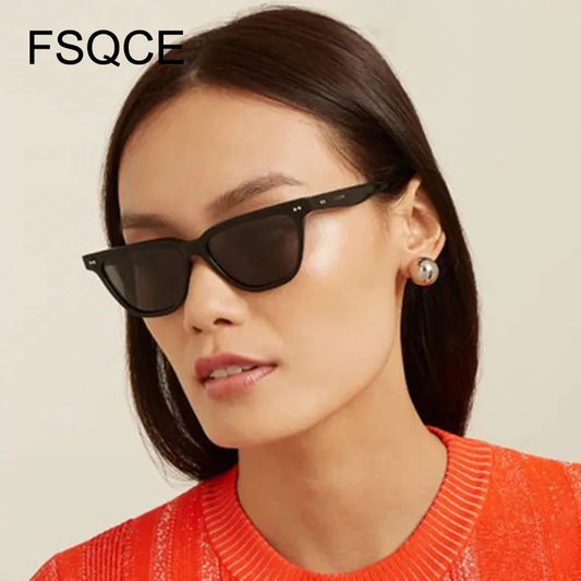 Women Sunglasses  New Fashion Square Sunglasses Cateye's Women Sunglasses Retro Ladies Vintage Goggle Sun Glasses UV400