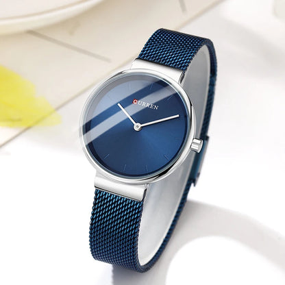 Wrist Watch Women Watches Luxury Brand Steel Ladies Blue Quartz Women Watches Sport Relogio Feminino