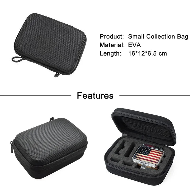 Sport Camera Portable Storage Case Collection Bag for GoPro Hero 11 10 9 8 Session SJCAM Xiaomi Yi 2 4K Mijia Go Pro Accessories