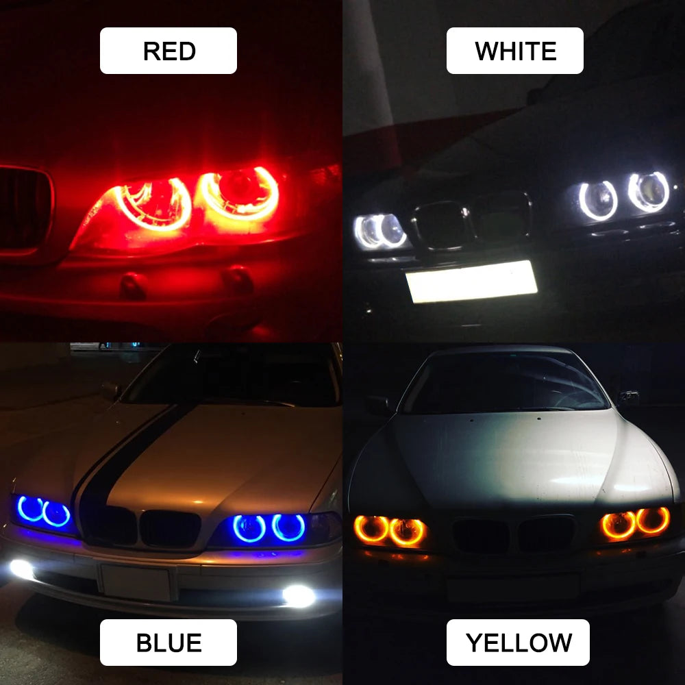 1 Set 2*5W 10W LED Marker Angel Eyes White/Blue/Red/Yellow for E39 E53 E60 E61 E63 E64