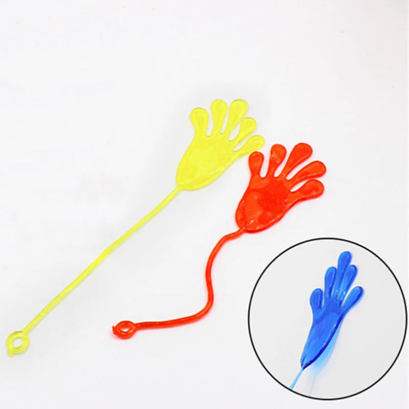 10Pcs Elastically stretchable sticky palm Climbing Tricky hands toys