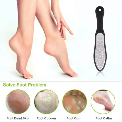 Stainless Steel Double Side Foot Files Hard Skin Pedicure Rasp Scrubber  Callus Remover Grinding Foot Skin Care