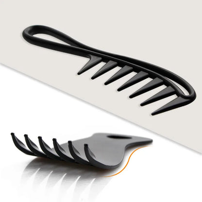 Handle Grip Large Tooth Detangling Curly Hair Comb Back Head Styling Beard Oil Comb Men Hairdressing Wide Teeth Comb Set Gift