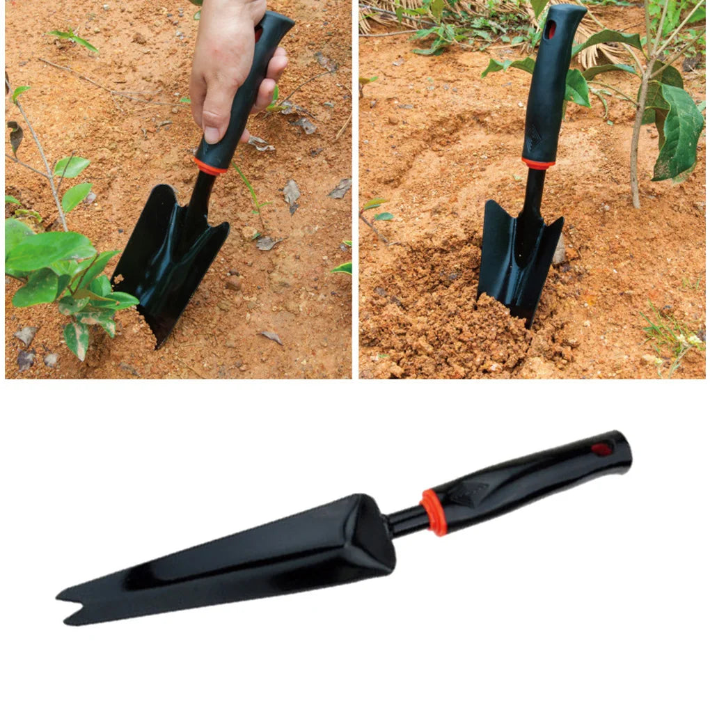 1pcs Home Garden Tools Bonsai Shovel Rake Stainless Cultivator Weeder Tools Garden Lawn Farmland Transplant Rubber Handle