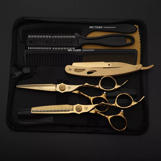 "Premium Salon & Barber Hair Scissors Set - Professional 5.5 & 6.0 Inch Hairdressing Shears for Precision Cuts"