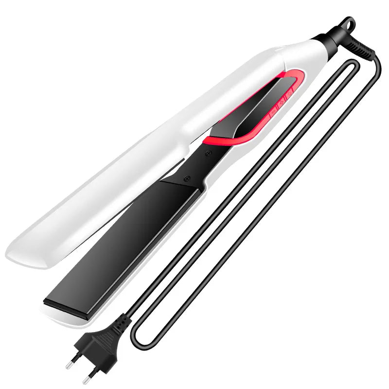 Kemei Hair Straightener Curler Flat Iron Negative Ion Hair Straighting Curling Iron Tourmaline Ceramic Heating Plate LCD Display