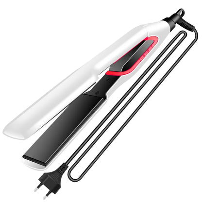 Kemei Hair Straightener Curler Flat Iron Negative Ion Hair Straighting Curling Iron Tourmaline Ceramic Heating Plate LCD Display