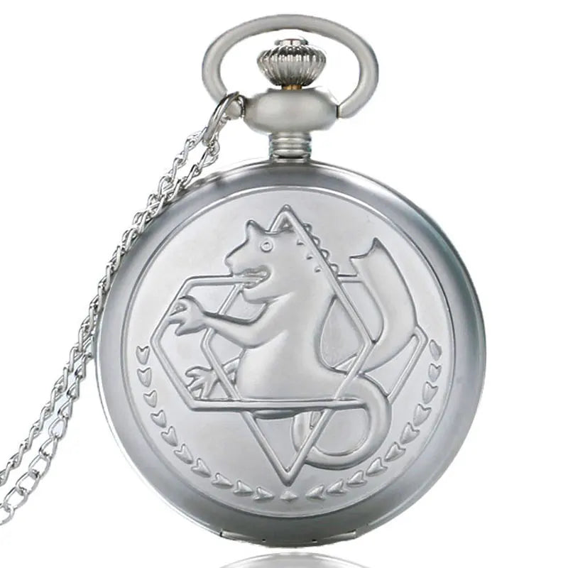 Vintage Fullmetal Alchemist Quartz Pocket Watch Necklace Fashion Men Women Watches Clock Anime Boys Girls Children Gifts Watch