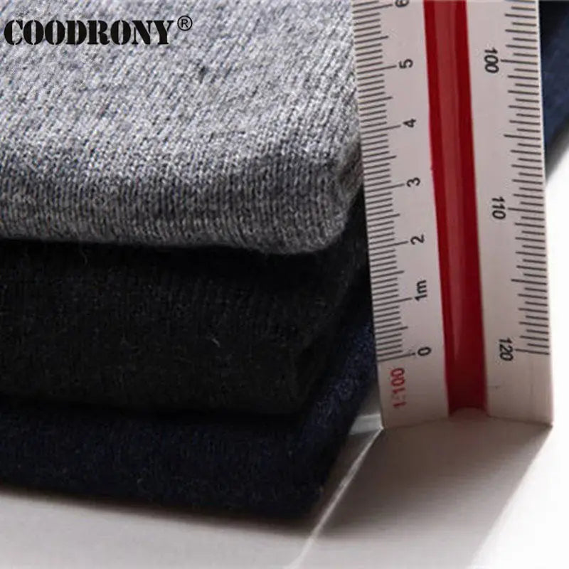 COODRONY 2024 New Arrival Solid Color Sweater Vest Men Cashmere Sweaters Wool Pullover Men Brand V-Neck Sleeveless Jersey Hombre