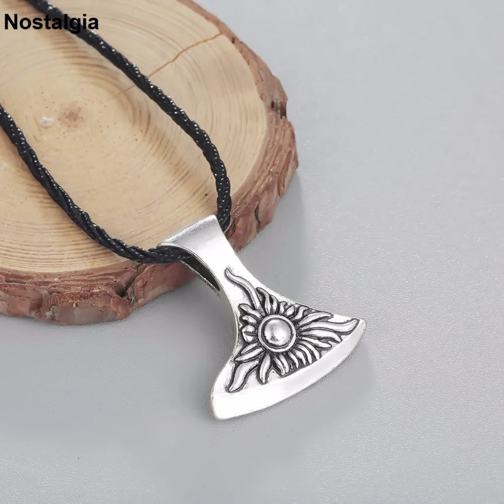 Nostalgia Slavic Pendant Ancient Axe Amulet Symbol Wicca Pagan Jewlery Making Mens Womens Necklace