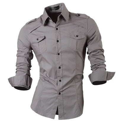 jeansian Spring Autumn Features Shirts Men Casual  Shirt New Arrival Long Sleeve Casual Male Shirts K801