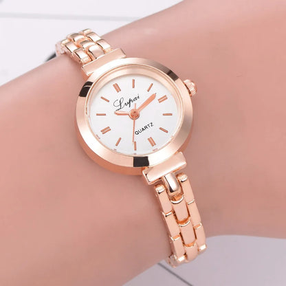 Fashion Bracelet Women Watches Simple Design Classic Stainless Steel Analog Quartz Wrist Watch Luxury