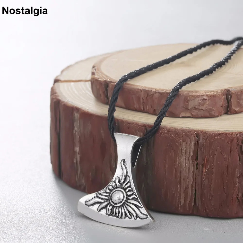 Nostalgia Slavic Pendant Ancient Axe Amulet Symbol Wicca Pagan Jewlery Making Mens Womens Necklace