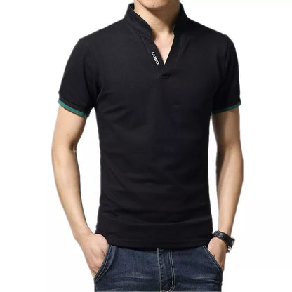 M-5XL 2024 New Arrival Cotton Men Polo Shirt Tops Fashion Brand Plus Size Short Sleeve Black White Polo Shirt Homme Camisa