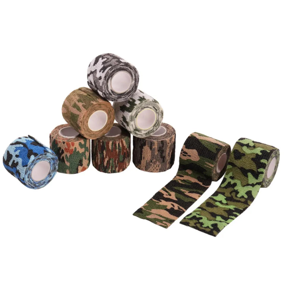 1 Roll 5*450cm Disposable Self-adhesive Flex Elastic Camouflage Bandage Tattoo Handle Grip Tube Wrap Elbow Stick Medical Tape