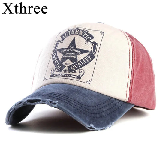 Xthree retro baseball cap women fitted cap snapback hats for men hip hop casual cap cheap hats casquette gorras bone