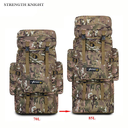 85L Large Capacity Backpack Nylon Waterproof Military Camouflage Molle Army Bag Men Backpack Rucksack for Hike Travel Backpacks