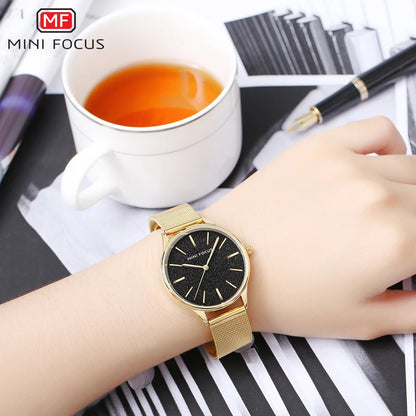 Brand Luxury Women Watches Ladies Fashion Simple Quartz Watch Waterproof Stainless Steel Wrist Watchs For Woman Clock