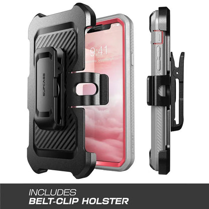 SUPCASE For iPhone X XS Case UB Pro Series Full-Body Rugged Holster Clip Cover with Built-in Screen Protector