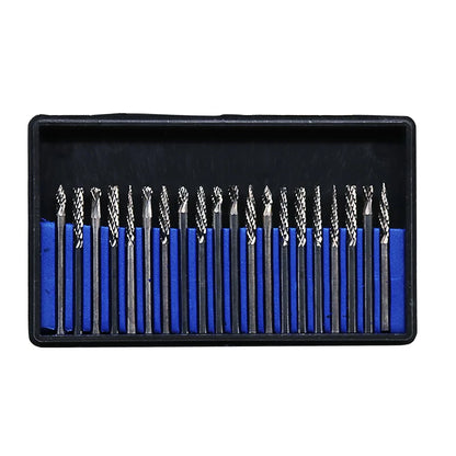 10pcs 20pcs 3mm 6mm Shank Tungsten Carbide Milling Cutter  File Burr Suit Reamer Tools Cut Set for Dremel