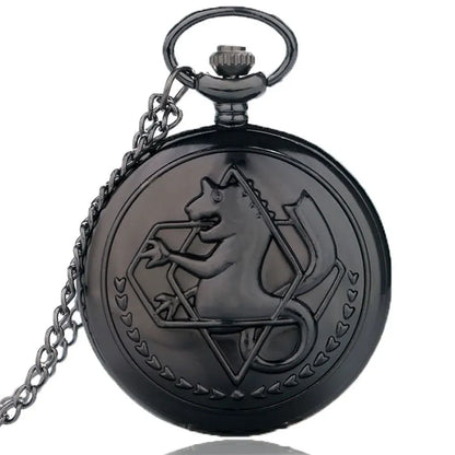 Vintage Fullmetal Alchemist Quartz Pocket Watch Necklace Fashion Men Women Watches Clock Anime Boys Girls Children Gifts Watch