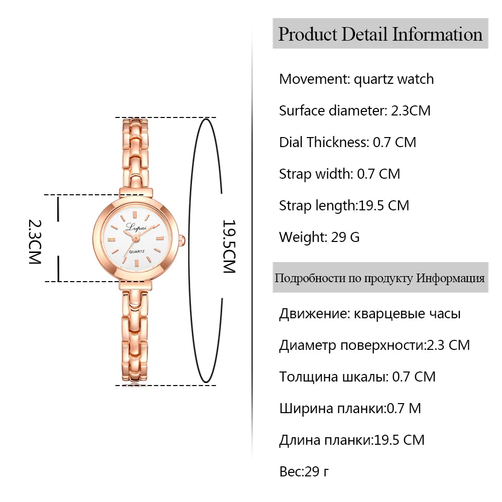 Fashion Bracelet Women Watches Simple Design Classic Stainless Steel Analog Quartz Wrist Watch Luxury