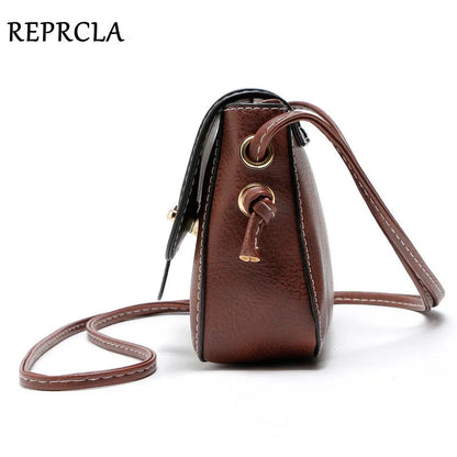 REPRCLA New Arrivals Women Bags Small Vintage Shoulder Bag Pu Leather Women Messenger Bags Crossbody Designer Ladies Bag
