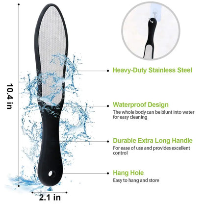 Stainless Steel Double Side Foot Files Hard Skin Pedicure Rasp Scrubber  Callus Remover Grinding Foot Skin Care