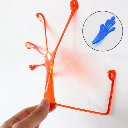 10Pcs Elastically stretchable sticky palm Climbing Tricky hands toys