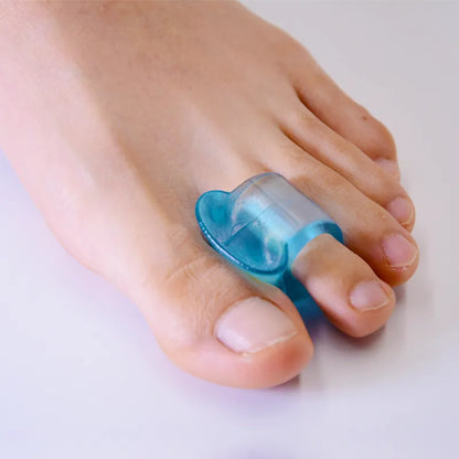 2pcs Blue Soft Silicone Gel Toe Separator Hallux Valgus Bunion Spacers Thumb Corrector Foot Care Tool C1708