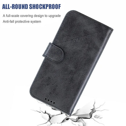 For Samsung Galaxy J4 Plus Case Leather Flip Case on sFor Samsung J4 J6 Plus 2018 Phone Case Fundas Luxury Magnetic Wallet Cover
