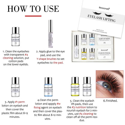 Professional Lash Lift Kit Eyelash Perming Kit for Eyelash Perm with Rods Glue Dropshipping Salon Home Use Lash Lifting Tools