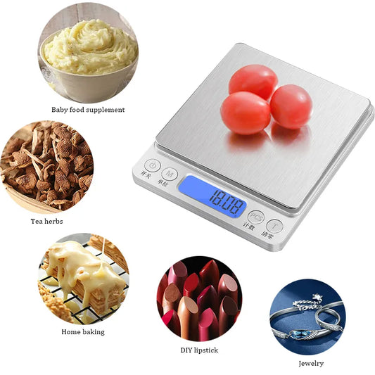 500/0.01g 3kg/0.1g LCD Portable Electronic Digital Scales AAA battery Kitchen Food Scale Jewelry Scale Weight Scale Home Tools