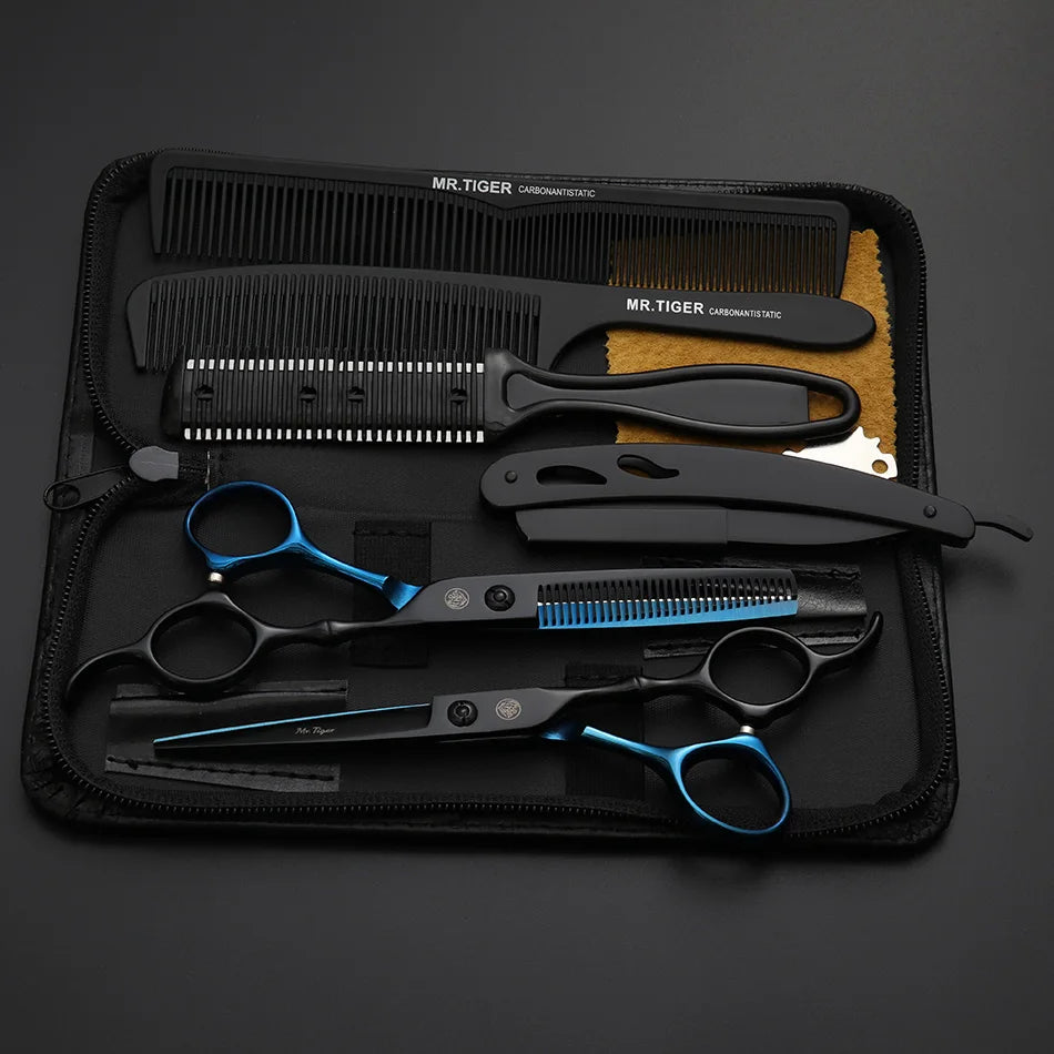 "Premium Salon & Barber Hair Scissors Set - Professional 5.5 & 6.0 Inch Hairdressing Shears for Precision Cuts"