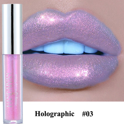 Lips Plumping Lip Gloss Glossy Makeup Waterproof Long Lasting Holographic Mermaid Lip Tint Moisturizing Glitter Liquid Lipstick