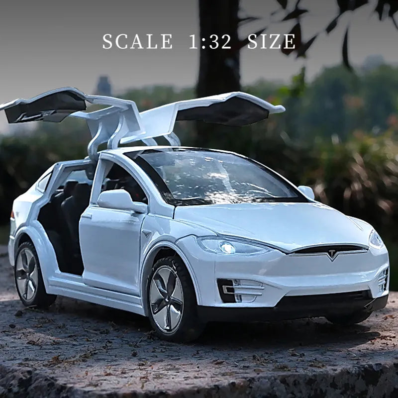 1:32 Tesla MODEL X Alloy Car Model Diecasts & Toy Vehicles Toy Cars Free Shipping Kid Toys For Children Christmas Gifts Boy Toy