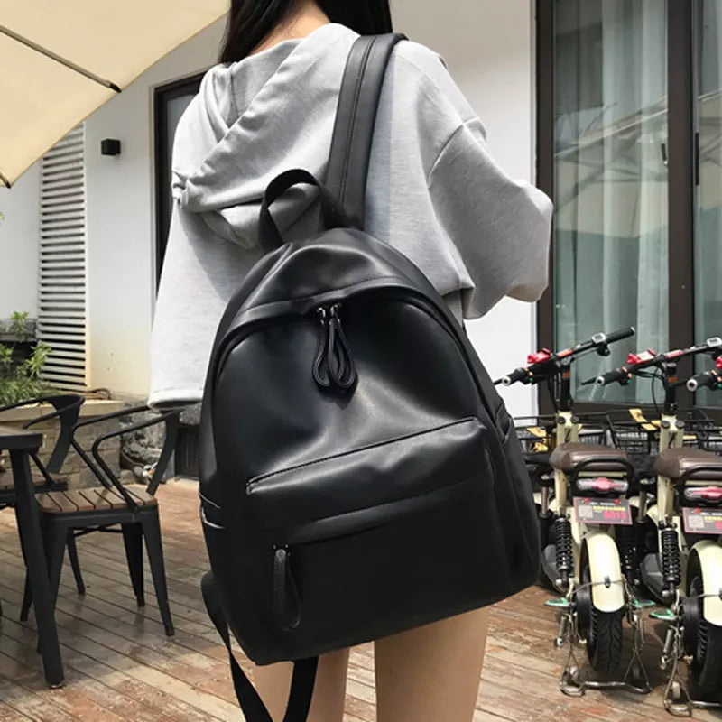 DIEHE Fashion Backpack High Quality PU Leather Women's Backpack For Teenage Girls School Shoulder Bag Bagpack Mochila backpack