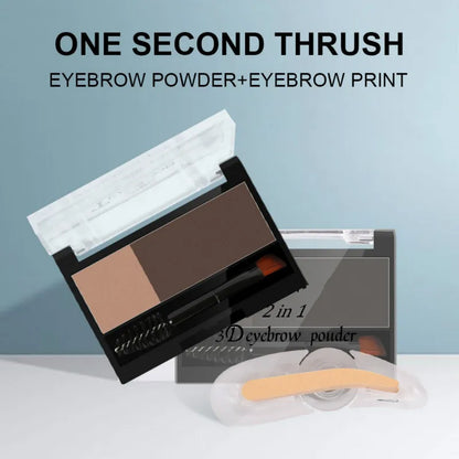 Adjustable Eyebrow Stamp Waterproof Long Lasting Eyebrow Cream Eye brow Enhancers Smooth Powder Palette Eye brow Pigment