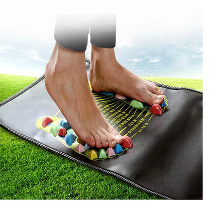 Reflexology Walk Stone Road Foot Massage Mat Acupressure Relax Massage Pad Foot Spa Leg Pain Relief Healthcare Walk Massager Mat