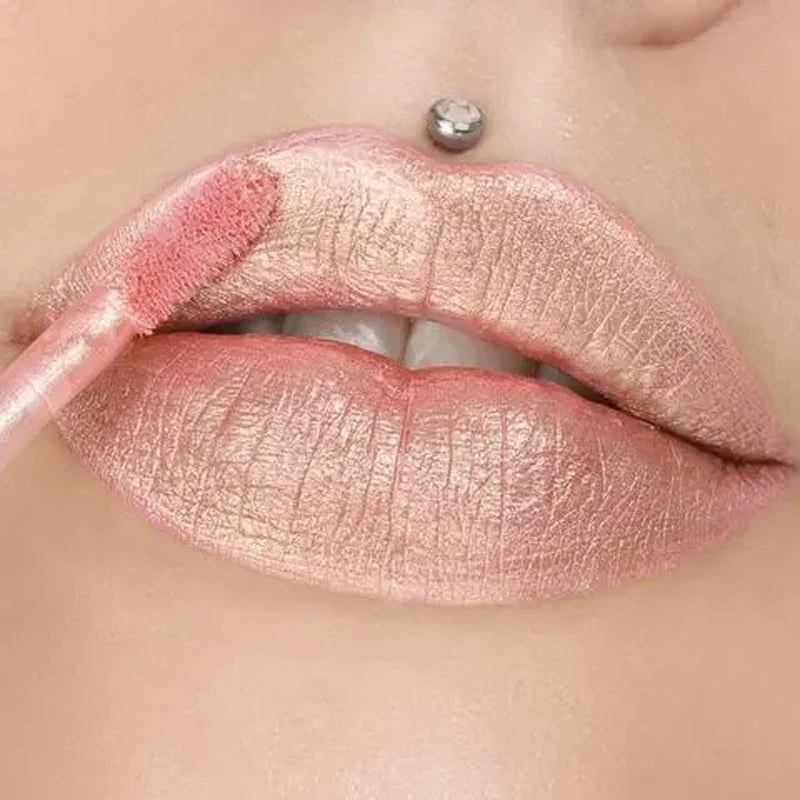 Lips Plumping Lip Gloss Glossy Makeup Waterproof Long Lasting Holographic Mermaid Lip Tint Moisturizing Glitter Liquid Lipstick