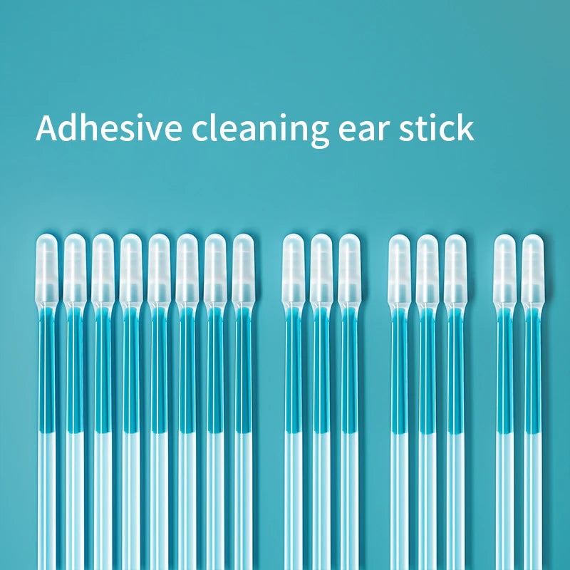 Disposable Sticky Ear Swabs Pick Reusable Ear Cleaner Soft Silicone Ear Wax Removal Tool Earwax Remover For Olders Adult Kid