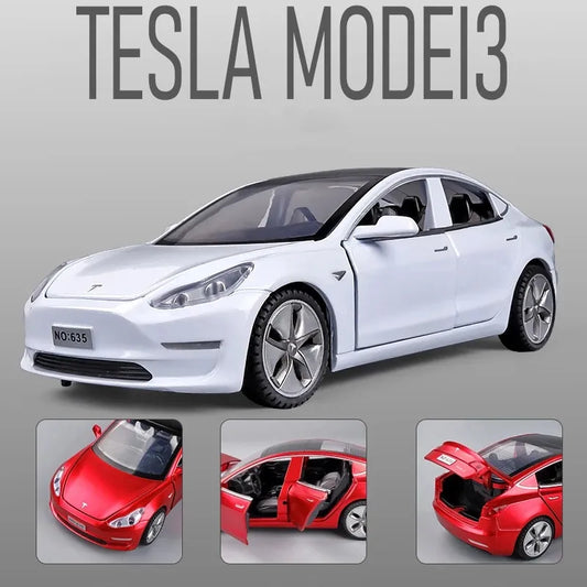 1:32 Tesla MODEL 3 Alloy Car Model Diecasts & Toy Vehicles Toy Cars  Kid Toys For Children Gifts Boy Toy