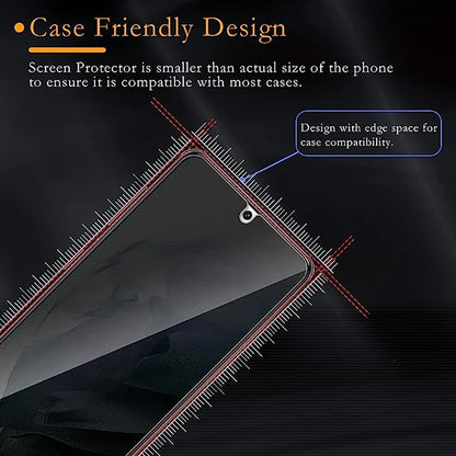 Privacy Tempered Glass Samsung Galaxy S23 Ultra Screen Protector For S22 S21 Plus Note 20 Anti Spy Fingerprint unlocking 5G Film