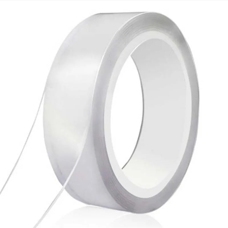 1/2/3/5M Nano Tracsless Tape Double Sided Tape Transparent No Trace Reusable Waterproof Adhesive Tape Cleanable Home Tools