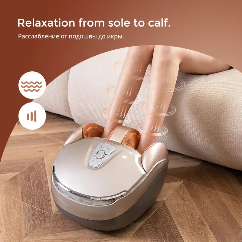 MARESE M7 Plus Electric Foot Massager Machine With Deep Vibration Massage Heated Rolling Kneading Air Compression Healthy Gift