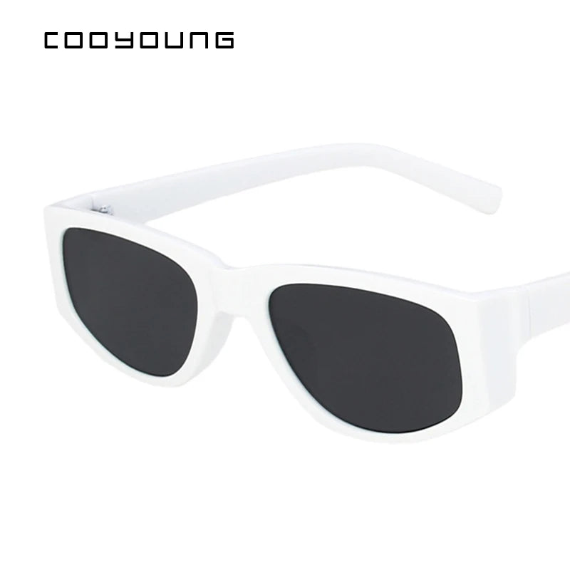 COOYOUNG Classic Vintage Cat Eye Women Sunglasses Square Brands Design Ladies Cateye Sun Glasses Outdoor Sunglass UV400