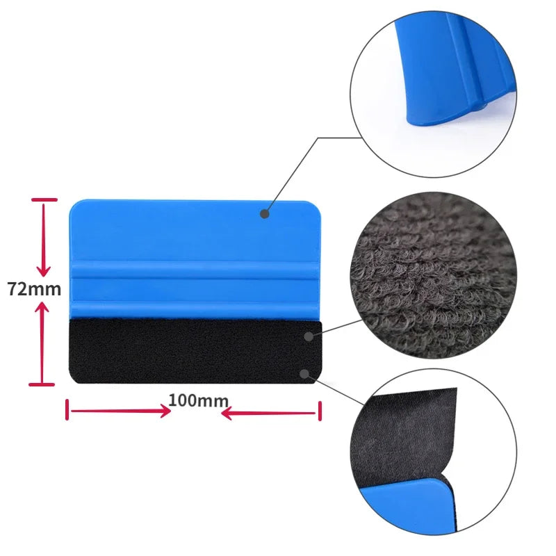 New Car Vinyl Tint Film Installation Tool Kit Rubber Scraper Magnetic Holder Wrapping Sticker Carving Knife with Spare Blades