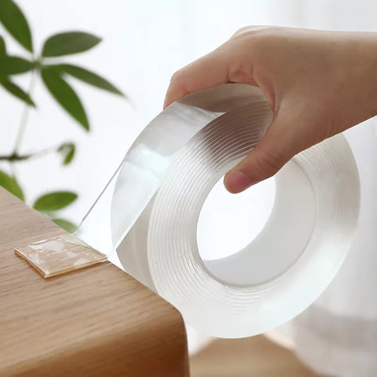 1/2/3/5M Nano Tracsless Tape Double Sided Tape Transparent No Trace Reusable Waterproof Adhesive Tape Cleanable Home Tools