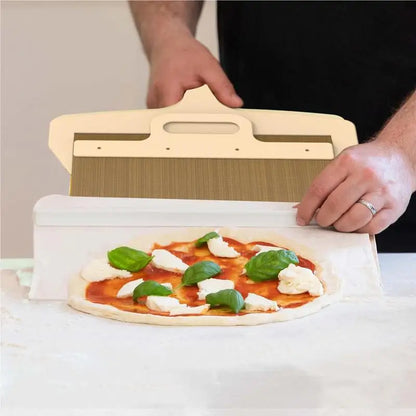 Non Stick Sliding Pizza Peel Spatula With Detachable Wood Handle Bread Baking Kitchen Tools Pizza Transfer Slider Gadgets