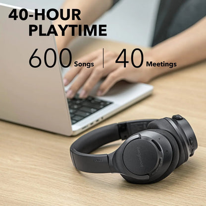 Anker Soundcore Life Q20 Hybrid Active Noise Cancelling Headphones, Wireless Over Ear Bluetooth Headphones